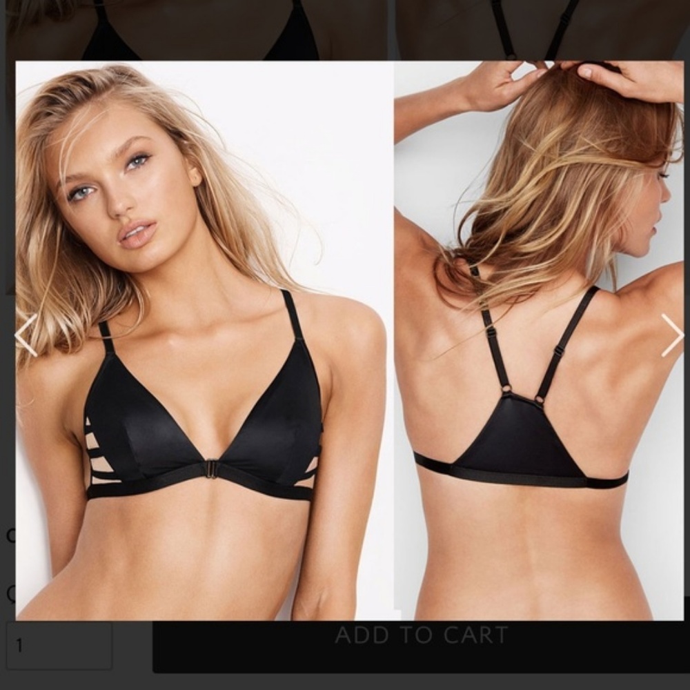 2/$20 🔥 VS Black Racerback Bralette